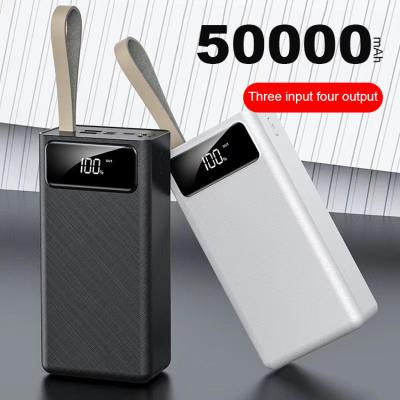 China Baiyu 50000mAh Powerbank Largest Capacity 40000mAH Fast Portable Power Bank 30000mAh Support Charging Capacity Super Charger for sale