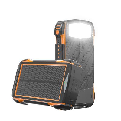 China Support Factory Price Baiyu Solar Power Bank 20000mah Fast Dual USB Li-polymer Battery Charger Travel Solar Power Bank With LED Flashlight for sale