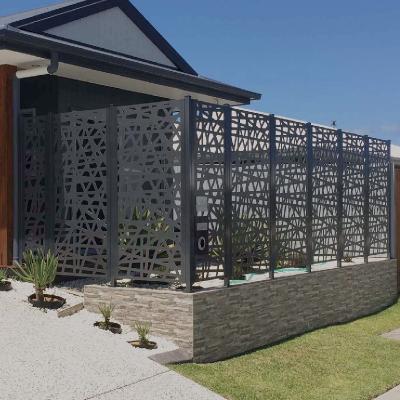 China Modern Exterior Customized Architectural Laser Cutting Aluminum Decorative Metal Screen Fencing for sale