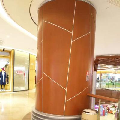 China Metal solid panel aluminum column cover for building decoration KM-001 for sale