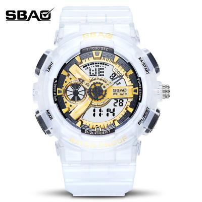 China Chronograph Fashion Sports Watches Luxury Mens Womens Digital Wristwatches Waterproof Dual Display Couples Watch For Men And Women for sale