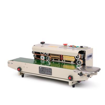 China Automatic Hot Steel Stamp Sealer Plastic Food Bag Heat Sealing Machine Strip Sealer for sale