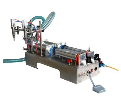 China Food DUOQI Y2WTD Double Nozzles Water Filling Machine For Shampoo Hand Liquid Filling Machine for sale