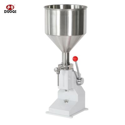 China A03 Low Cost Manual Liquid Paste Bottle Filling Machine / 5-50 Cream Filler for sale