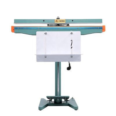 China DUOQI Food Industry Food Frame Foot Pedal Aluminum Sealing Machine PFS-1000*1 for sale