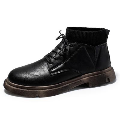 China Cusztomized Round Brand Formal Dress Leather Upper Boot Round Toe Britian Style Men Dress Shoes for sale