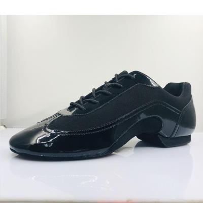 China Breathable Soft New Soft Jazz Dance Shoes Elastic Upper Lacing Dance Shoes Flexible Suede Sole 7755 for sale