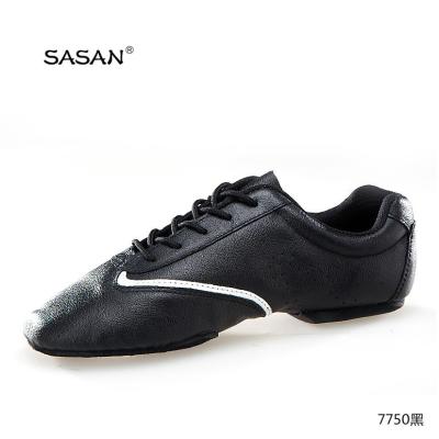 China GENUINE LEATHER Genuine Leather Soft Men Dance Shoes Flat Heel Practice Latin Dance Shoes Ballroom Dance Shoes 7750 for sale