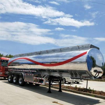 China Truck trailer 40000liter stainless steel aluminum alloy fuel tanker trailer tri axle diesel tank trailer for sale for sale