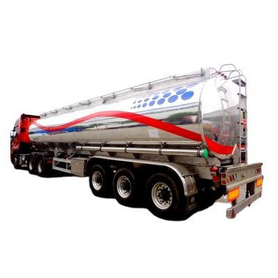 China Lightweight Aramco Fuel Tank Semi Trailer Manufacture Approved Diesel Tank Aluminum 32000 Liter Fuel Tanker Semi Trailer for sale