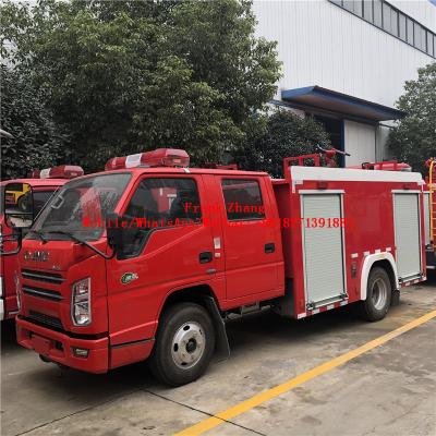 China 4x2 Euro 5 Euro 6 JMC Crew Cab 2500 Liter Fire Truck 5990X1960X2380 for sale