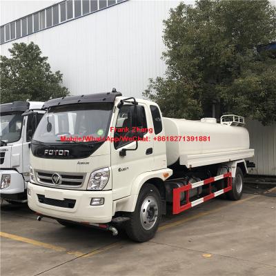 China Carbon Steel 4x2 Foton 10cbm RHD LHD Water Truck for sale