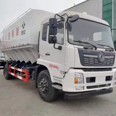 China Carbon steel 8x4 20Ton dongfeng chicken feed poultry feed bulk truck bulk feed delivery truck for sale for sale