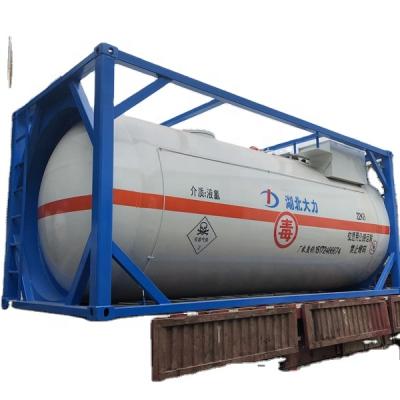 China LPG Hydrogen Fluoride 20ft AHF Anhydrous 40ft ISO Tank Containers Price for sale