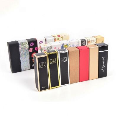 China Disposable Wholesale Custom Printed Lip Gloss Lip Gloss Lipstick Packaging Luxury Cosmetic Paper Box for sale