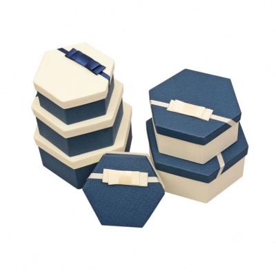 China Best Selling Handmade Hexagon Cardboard Wholesale Gift Box for sale