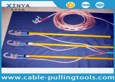 China 110 KV Earthing Device Safety Tools Electrician 220KV With Copper Wire / Ground Clip for sale