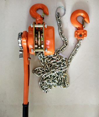 China Capacity 6 Ton Basic Construction Tools Lever Hoist Lifting Height 1.5m Chain Dia 10mm for sale