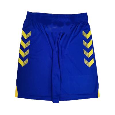 China Wholesale Custom Blue Mens Football Quick-Drying Boys Shorts Polyester Dry Shorts For Mens Football for sale