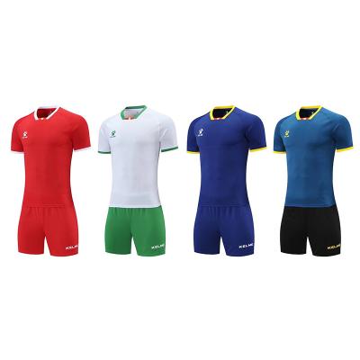 China Custom Quick-Drying World Boys Jersey Striped Classic Football Mens Turkey Soccer Jersey Yellow Color Thailand Football Uniforms for sale