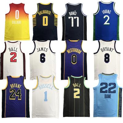 China Wholesale Breathable Custom Design Kids Sublimation Nbaa Basketball Jersey Design Blue Reversible Color Basketball Uniforms for sale