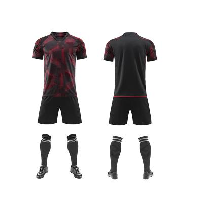 China Cheap Quick-drying OEM fashion design style service soccer jersey set heat press printing Replicaes classic football soccer jersey for men for sale