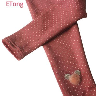 China Color Fade Proof ETong Factory Hot Sale And New Design Girls Autumn And Winter  Clothes  Ollie Velvet Kids Pants for sale