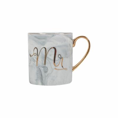 China Viable Wholesale/Mug Customized Marble Logo Mug Espresso Cups Marbling Ceramic Mug Gold Logo Custom Ceramic Mug Coffee for sale