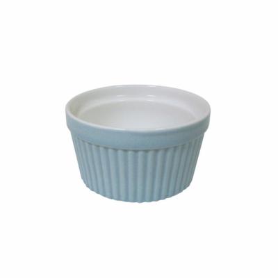 China Custom Viable Ceramic White Cupcake Ramekin Soufflé Bowls 6oz Ramekin Dish Creme Brulee Porcelain Color Porcelain Color Ramekins Baking Pans for sale