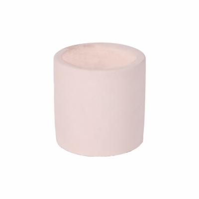 China Home Decoration Customized Scented Candle Vessels Frosted Concrete Concrete Candle Holder Jars For Candles for sale