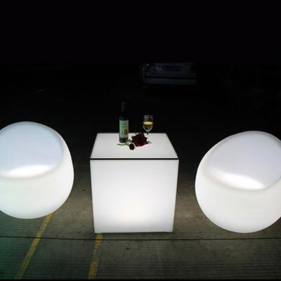 China UV-resistant RGBW LED cube /outdoor LED cube seat/LED light rechargeable cube with 16 colors change by outdoor for sale