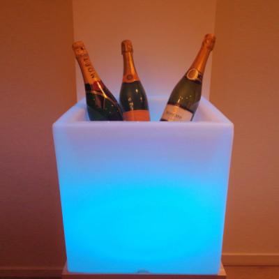 China Viable new product! LED Lighted Ice Bucket Cordless Rechargeable Led Illuminated Ice Bucket For All Drinks for sale