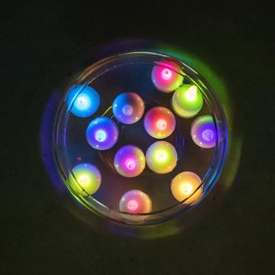 China COLOR CHANGING colorful battery operated tealight waterproof floating led tealight candle light for sale