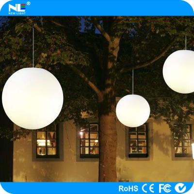 China D50cm plastic hang-up LED light ball /waterproof LED hanging light magic ball outside/LED ball light for sale