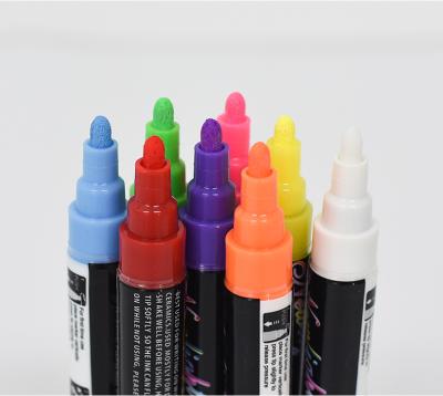 China Liquid Chalk Marker Pen For Glass And Smooth Board 6mm Seed for sale