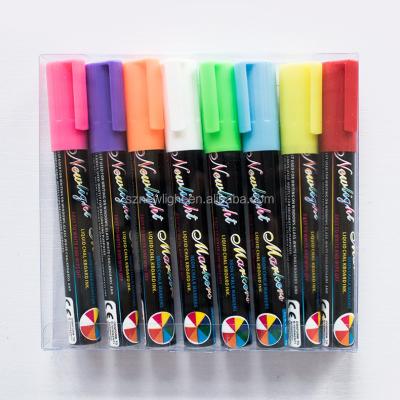 China High quality promotional fluorescent marker pen led writing board pen maker magic pen 14*2.5cm for sale