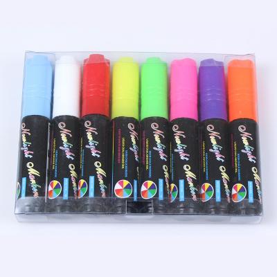 China Promotional Markers & 2017 Hot Amazon Sale Neon Color Chalk Marker Pens Reversible Bullet And Chisel Highlighter Bars Reversible Tip And Cap Revolutionary Brand New for sale