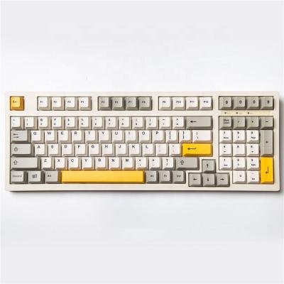 China Wear Resistance 134 Keys 9009 Retro Keycaps Dye Sublimation PBT MX Switch Mechanical Keyboard ISO Keyboard Cherry Profile Keycaps For Mini for sale