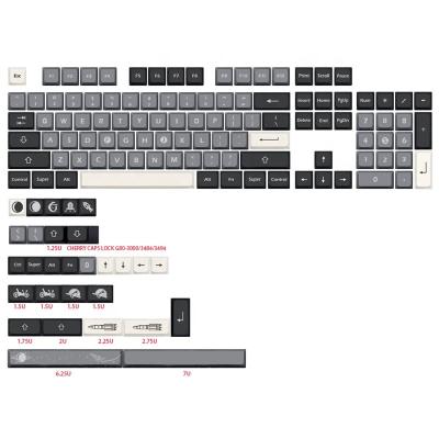 China Wear Resistance Apollo Keycaps PBT XDA Keycap 133 Keys For DZ60/RK61/64/gk61/68/75/84/980/104 Mechanical Keyboard GMK Keycap 7u Split Bar of space for sale