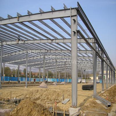 China Modern Large Span Prefab Galvanized Building Construction Design Steel Structure Logistics Warehouse For Storage for sale