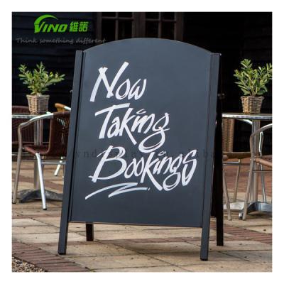 China Write Smoothly Premier Rustic Steel Pub Chalk A-Board Chalkboard Sign Vintage Quality Magnetic Board with Stand for sale