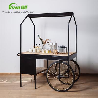 China Metal metal cart in black for promotion prop. for sale