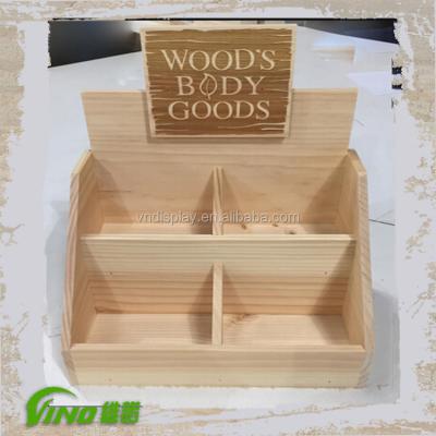 China Excellent Workmanship Popular Wooden Cosmetic Counter Display, Wooden Jewelry Boxes, Custom Printed Counter Display for sale