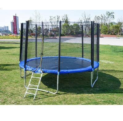 China With Protective Net Professional Big Round Underground Underground Commercial In Outdoor Ground Adult Trampoline for sale