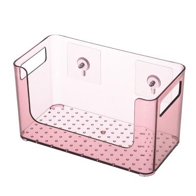 China Viable Wall Mounted Transparent Cosmetic Holder Storage Box Mask Mask Bathroom Storage Box for sale