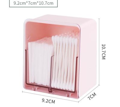 China Household Sustainable Hairpin Storage Box Strip Office Case Cotton Pad Double Cotton Finishing Cosmetic Box for sale