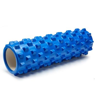 China Hollow Classic Yoga Foam Rollerss Relaxation Muscle Column Spike Massage 45cm Fitness Yoga Spine Roller for sale