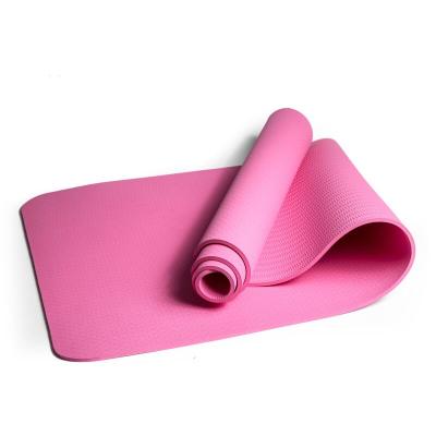 China Classic mat factory yoga strip monochrome yoga mat widened and thickened non-slip fitness yoga mat for sale