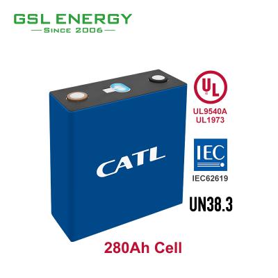 China Battery Energy Storage System GSL High Energy Density Over 8500 Times CATL 3.2V 280Ah 896Wh Lifepo4 Battery Cell for sale