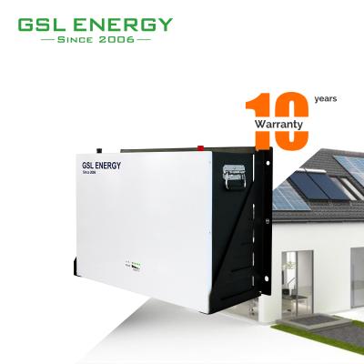 China Machine- GSL ENERGY Power Wall Lifepo4 24V 300Ah 7.2Kwh Lithium Battery for sale